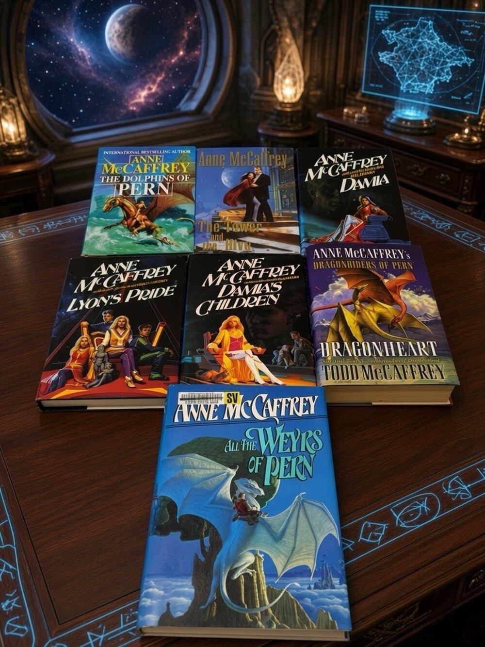 Vintage Anne McCaffrey Books Del Rey Ace/Putnam Lot of 7